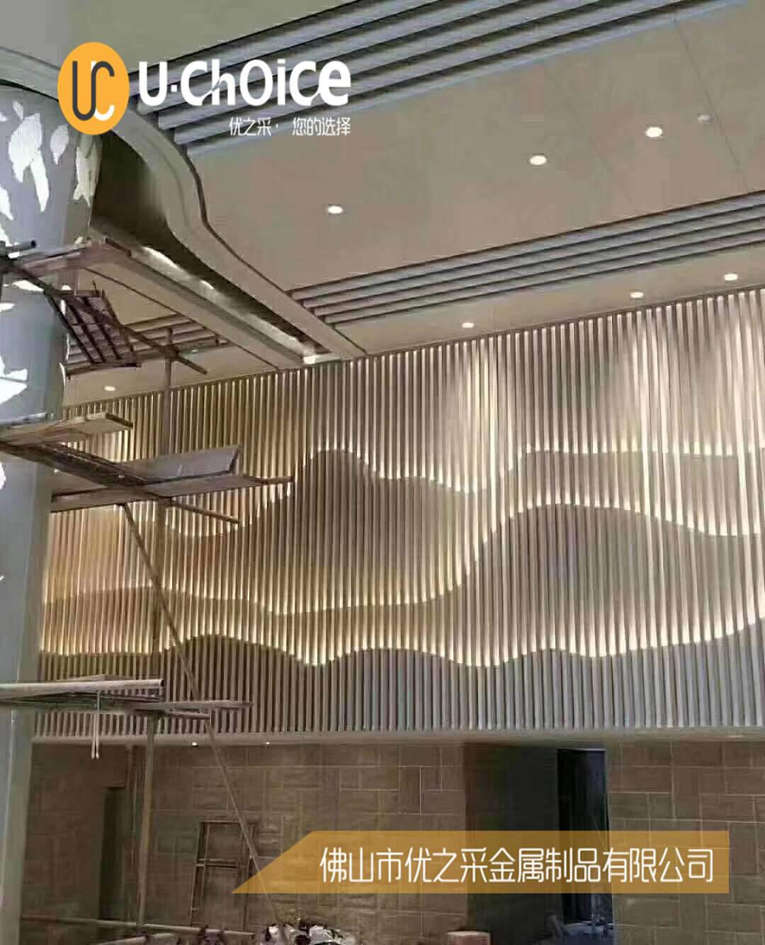 碧桂園售樓部大型304不銹鋼背景墻裝飾