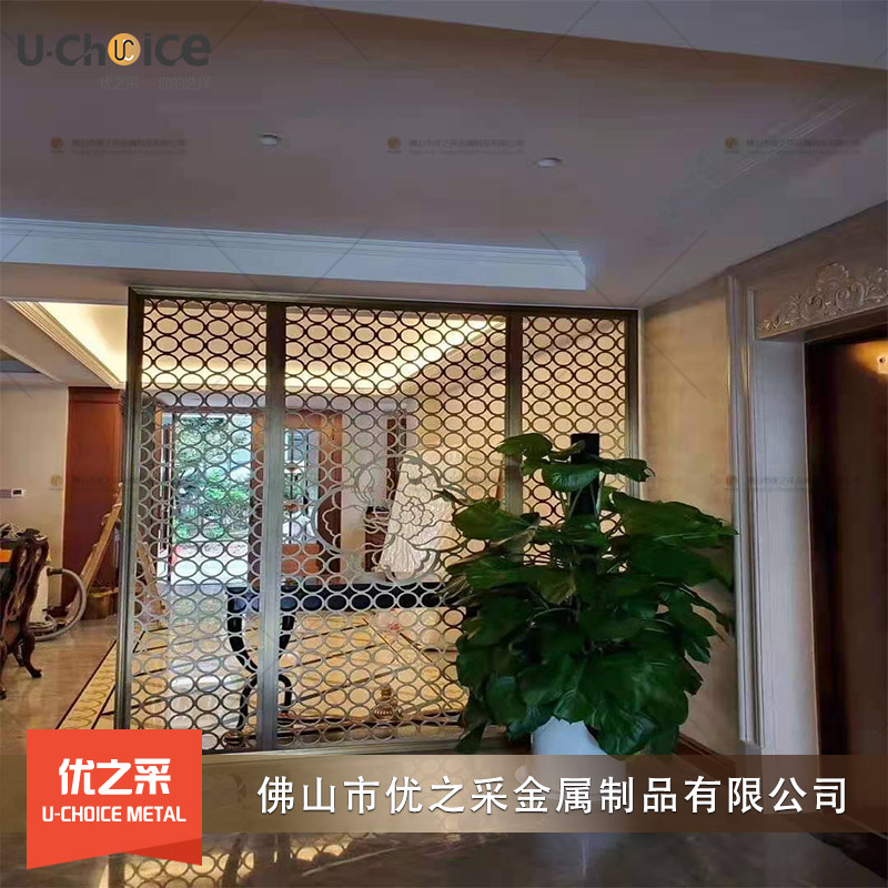 佛山拉絲不銹鋼屏風(fēng)隔斷廠家