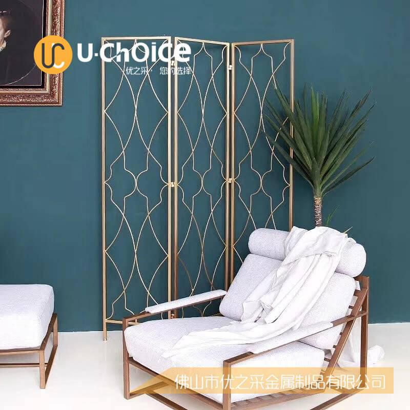 時尚簡約304不銹鋼屏風制作 (4)