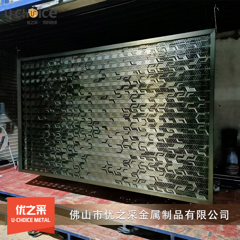 黑鈦不銹鋼屏風隔斷廠家